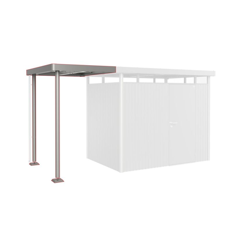 Biohort SEITENDACH GHH H2 Gr. S quarzgrau-metallic