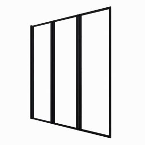 Aurlane Badewannenfaltwand Triple schwarz 125 143 cm Aurlane Badewannenfaltwand Triple schwarz 125 143 cm
