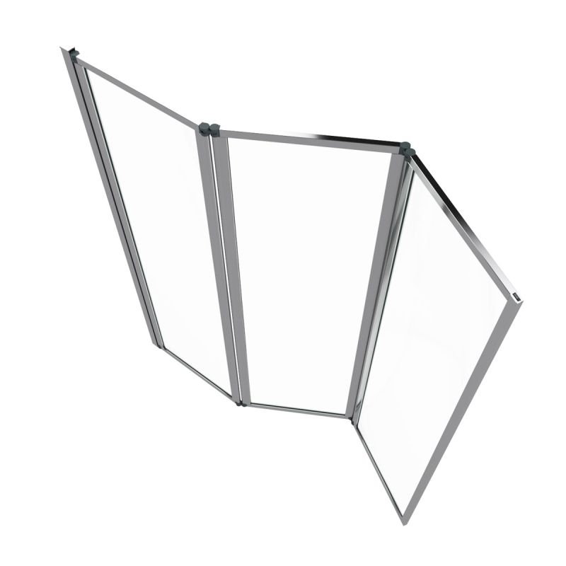Aurlane Badewannenfaltwand Triple chrom 125 x 143 cm