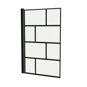 Aurlane Badewannenfaltwand Bricks schwarz 75 x 125 cm Aurlane Badewannenfaltwand Bricks schwarz 75 x 125 cm