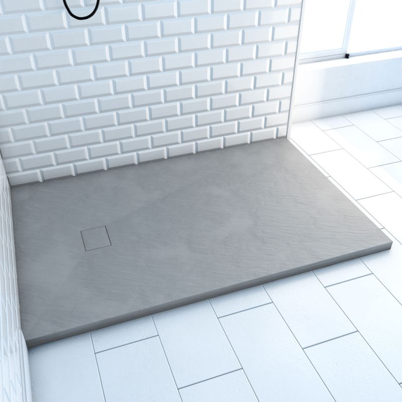 Aurlane Duschtasse Stone SMC grau 140 x 90 cm