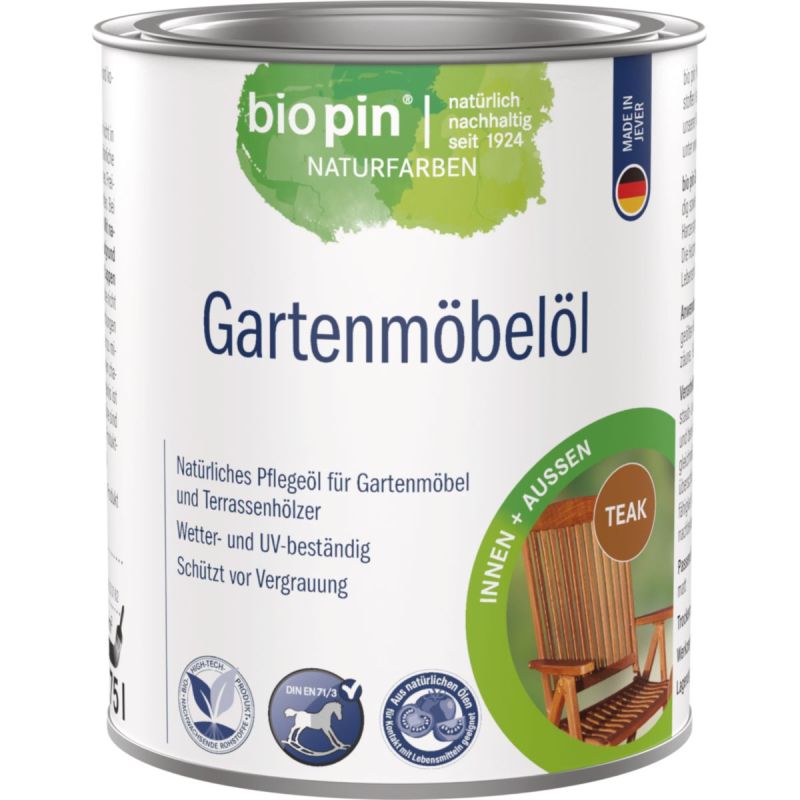 Biopin Gartenmöbelöl TEAK 0,750 l