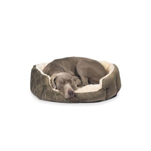 Nobby Komfort-Bett Ceno oval 86 x 70 x 24 cm beige/ braun