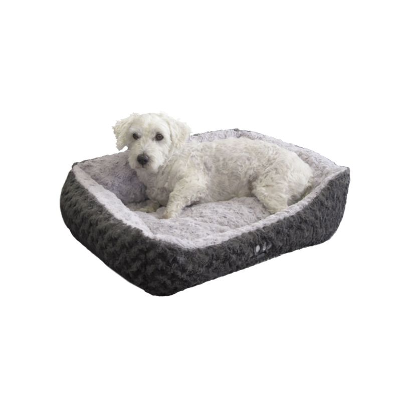 Nobby Komfortbett Seoli 75 x 60 x 23 cm dunkelgrau/ hellgrau