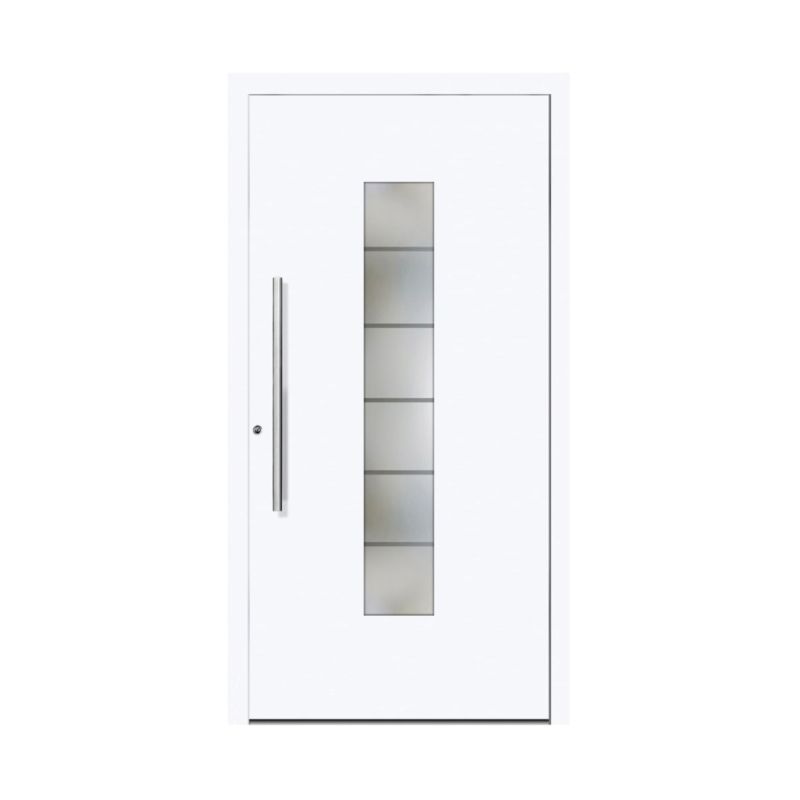 Schüco Aluminium Haustür 108 Lucca Excellent 1000 x 2000 mm RAL9016 DL