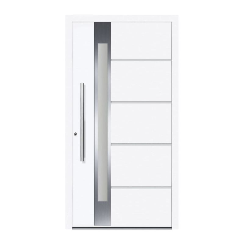 Schüco Aluminium Haustür 100 Rom Excellent 1100 x 2100 mm RAL9016 DL