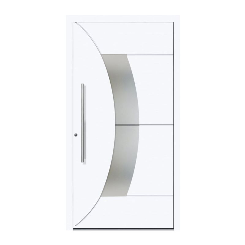 Schüco Aluminium Haustür 602 Verona Excellent 1100 x 2100 mm RAL9016 DL
