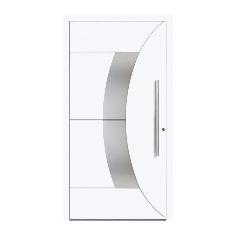 Schüco Aluminium Haustür 602 Verona Excellent 1100 x 2100 mm RAL9016 DR