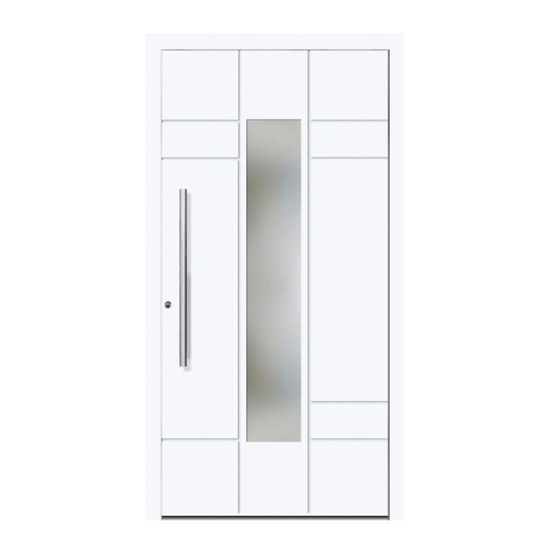 Schüco Aluminium Haustür 603 Como Excellent 1100 x 2100 mm RAL9016 DL