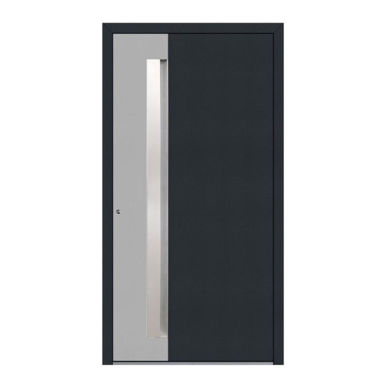 Schüco Aluminium Haustür 806 Bologna Excellent 1100 x 2100 mm RAL9016/1019/7016 DL