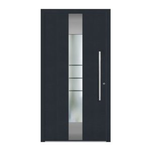 Schüco Aluminium Haustür 600 Catania Excellent 1100 x 2100 mm RAL9016/7016 DR Schüco Aluminium Haustür 600 Catania Excellent 1100 x 2100 mm RAL9016/7016 DR