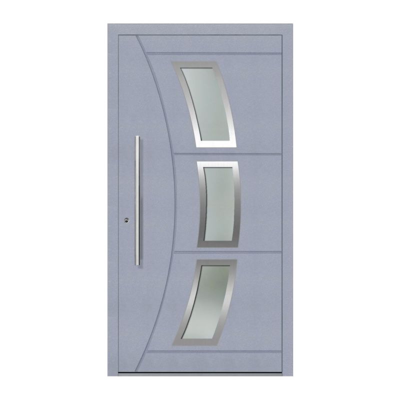 Schüco Aluminium Haustür 601 Venedig Excellent 1100 x 2100 mm RAL9016/7040 DL