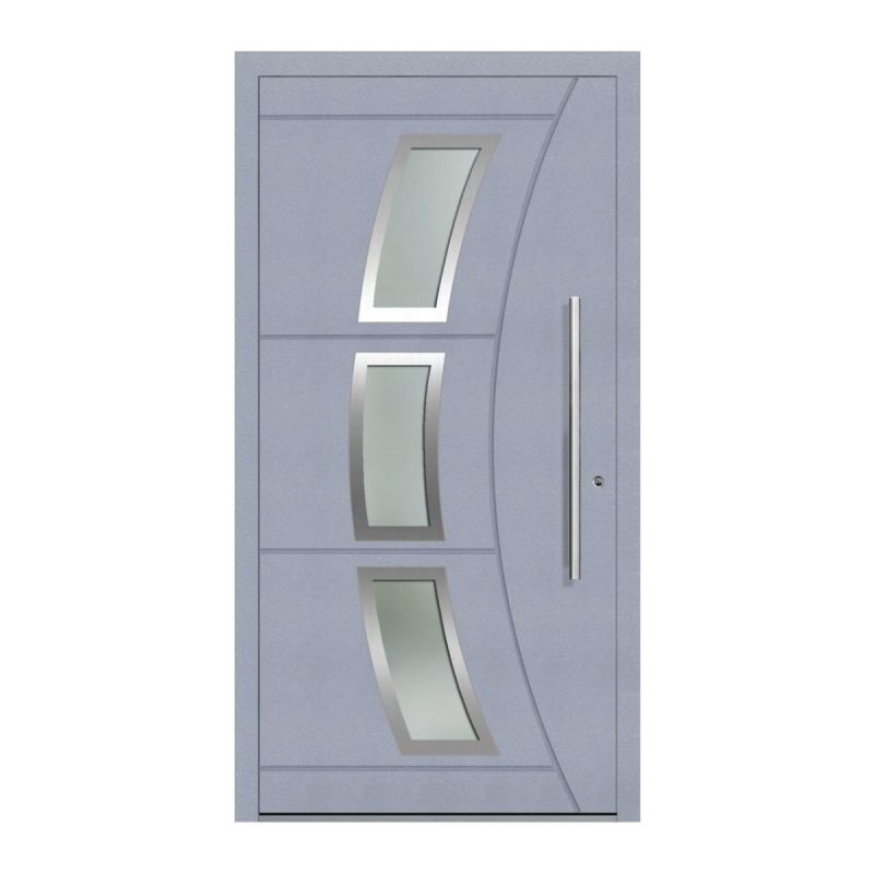 Schüco Aluminium Haustür 601 Venedig Excellent 1100 x 2100 mm RAL9016/7040 DR