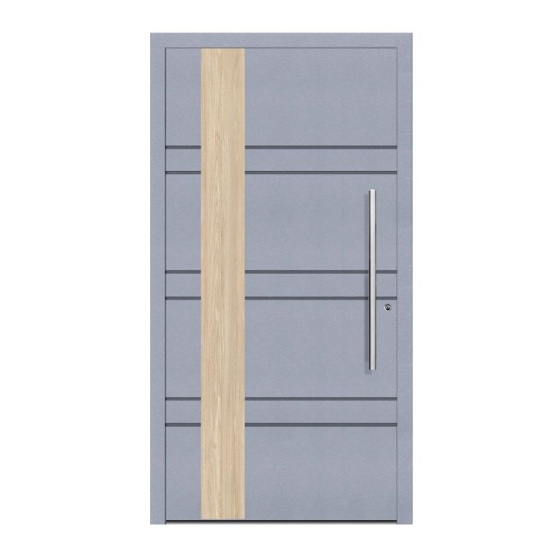 Schüco Aluminium Haustür 805 Monza Excellent 1100x2100mm RAL9016/7040 DR