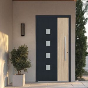 Schüco Aluminium Haustür 110 Messina Excellent 1100 x 2100 mm RAL9016/7016 DR Schüco Aluminium Haustür 110 Messina Excellent 1100 x 2100 mm RAL9016/7016 DR