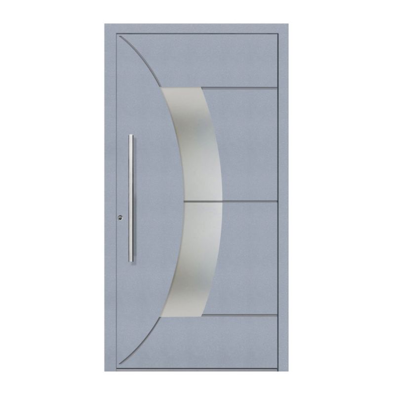 Schüco Aluminium Haustür 602 Verona Excellent 1100 x 2100 mm RAL9016/7040 DL