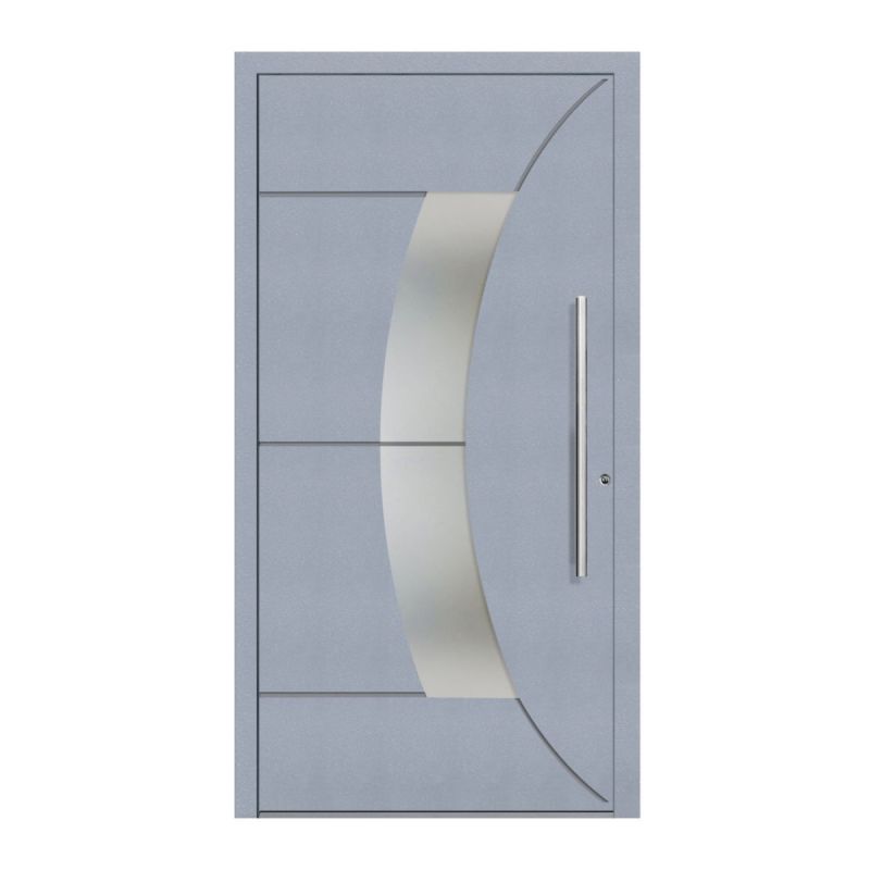 Schüco Aluminium Haustür 602 Verona Excellent 1100 x 2100 mm RAL9016/7040 DR
