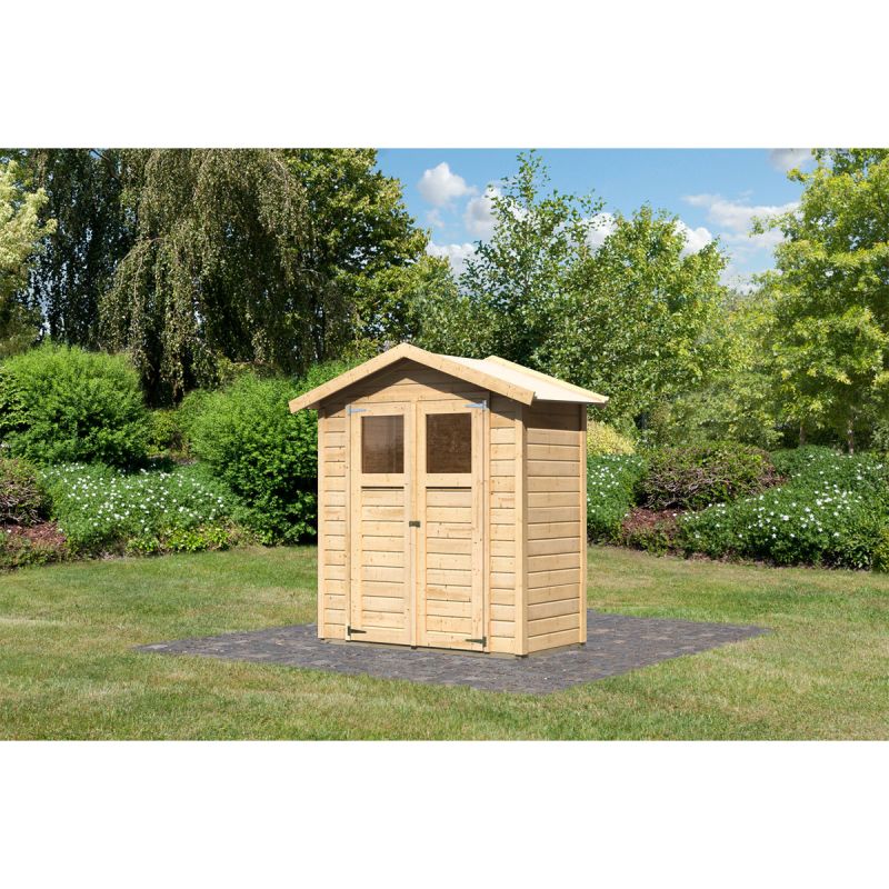 Karibu Gartenhaus Dahme 0 naturbelassen