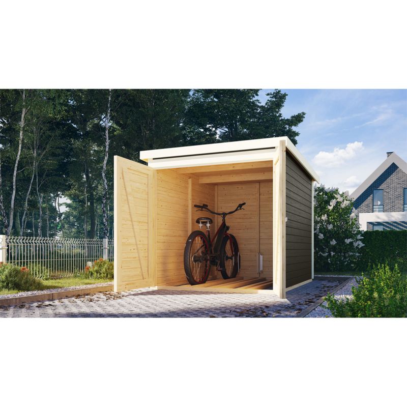 Karibu Fahrradgarage terragrau