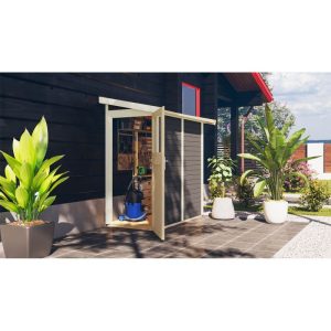 Karibu Gartenhaus Goerlitz terragrau Karibu Gartenhaus Goerlitz terragrau