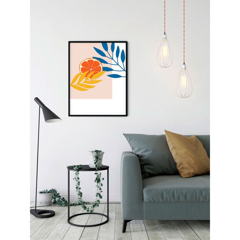 Komar  Wandbild Illustration Drooping Leaves 30x40 cm