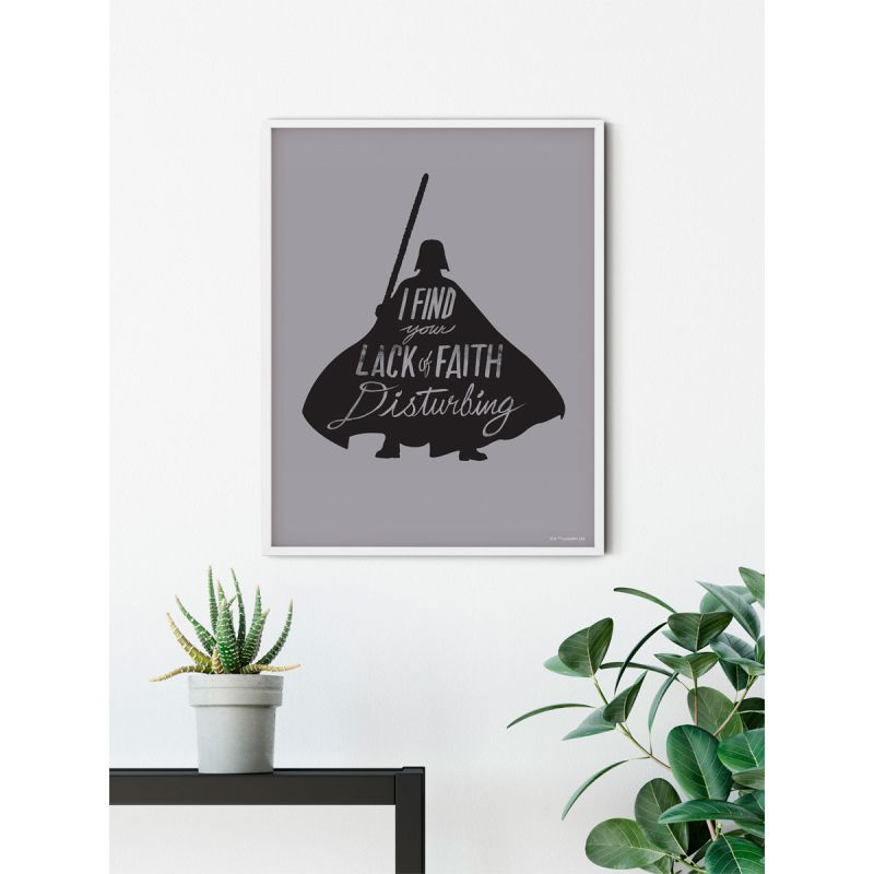 Komar  Wandbild Star Wars Silhouette Quotes Vader 30x40 cm