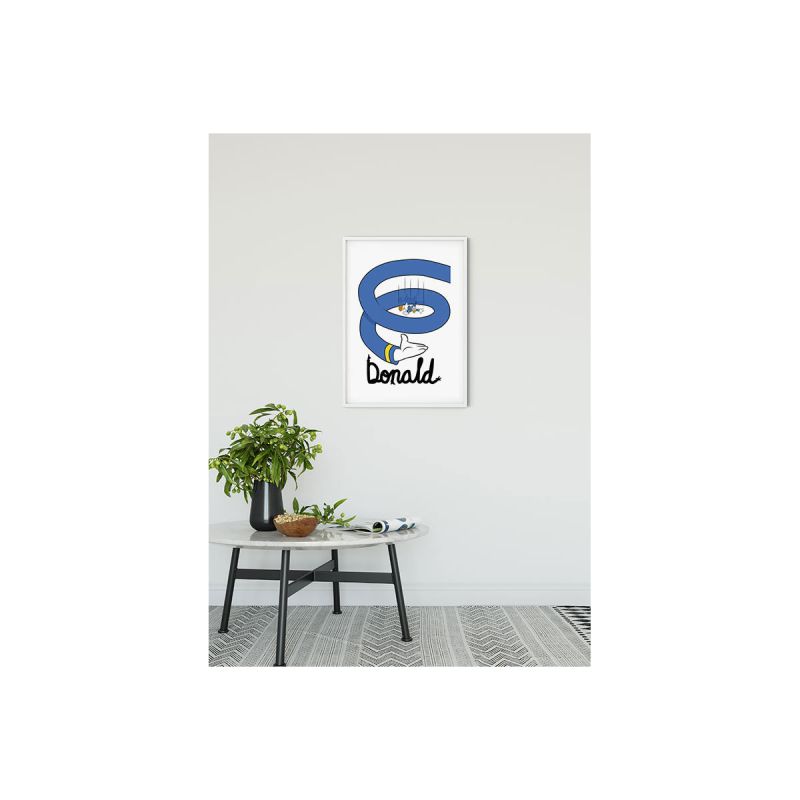 Komar  Wandbild Donald Duck Spiral 30x40 cm