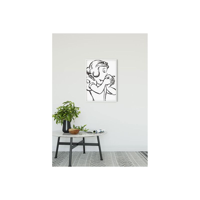 Komar  Wandbild Snow White Apple Bite white 30x40 cm