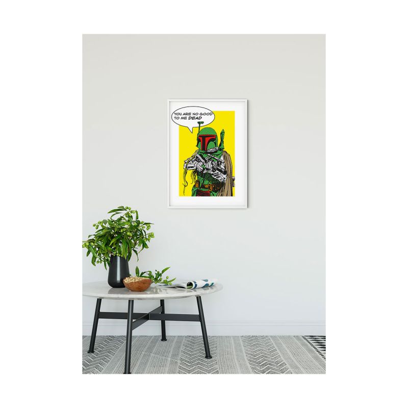 Komar  Wandbild Star Wars Classic Comic Quote Boba_Fett 30x40 cm