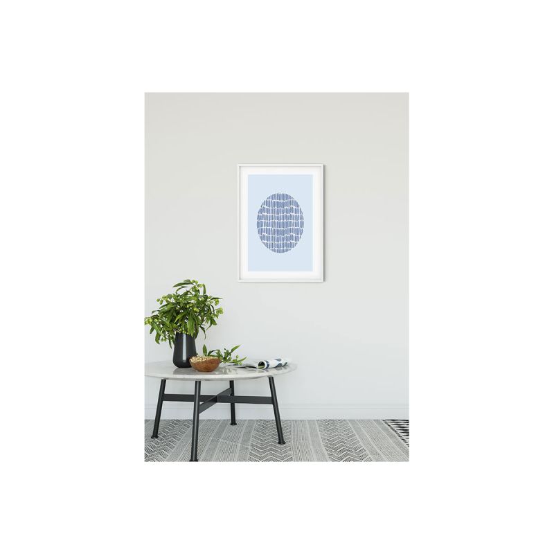 Komar  Wandbild Shelly Patterns Blue 30x40 cm