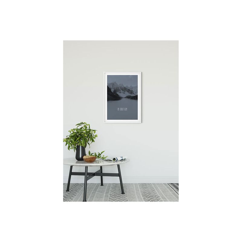 Komar  Wandbild Word Lake In Motion Steel 30x40 cm
