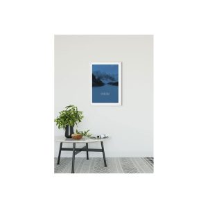 Komar Wandbild Word Lake In Motion Blue 30×40 cm Komar Wandbild Word Lake In Motion Blue 30×40 cm