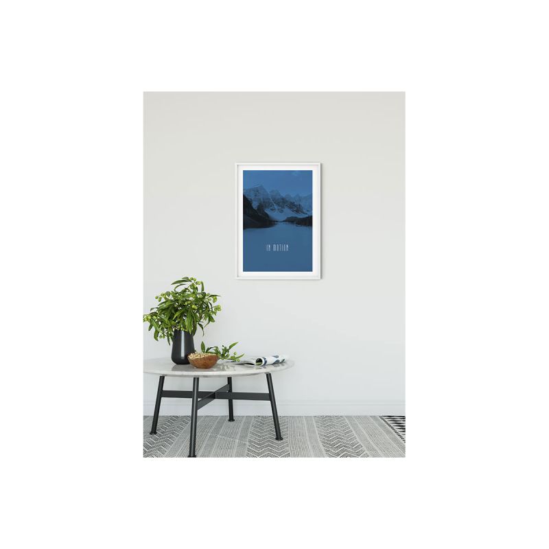 Komar  Wandbild Word Lake In Motion Blue 30x40 cm