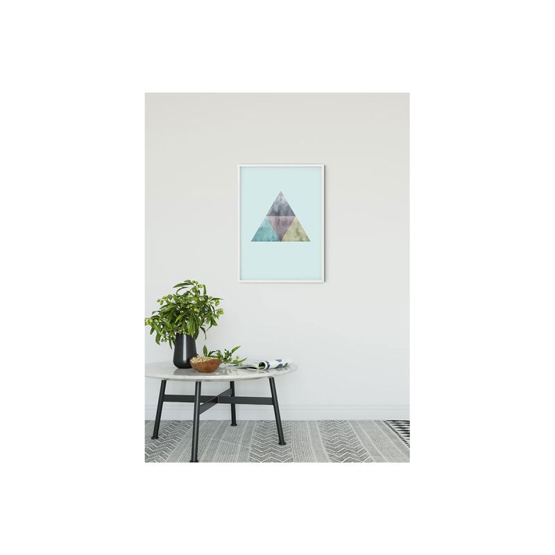 Komar  Wandbild Triangles Top Blue 30x40 cm