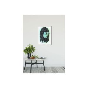 Komar  Wandbild Grid Green 30×40 cm
