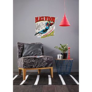 Komar  Wandtattoo Black Widow Comic Classic 50×70 cm