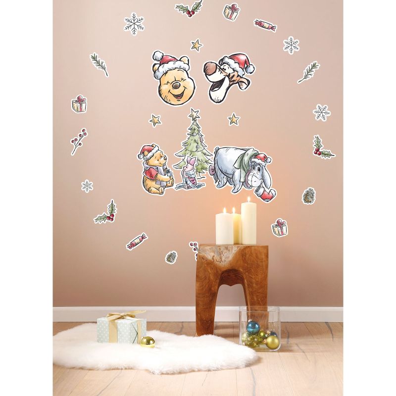 Komar  Wandtattoo Winnie the Pooh Christmas 50x70 cm