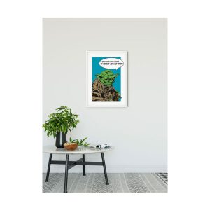 Komar Wandbild Star Wars Classic Comic Quote Yoda 40×50 cm Komar Wandbild Star Wars Classic Comic Quote Yoda 40×50 cm