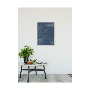 Komar Wandbild Star Wars Blueprint Falcon 40×50 cm Komar Wandbild Star Wars Blueprint Falcon 40×50 cm
