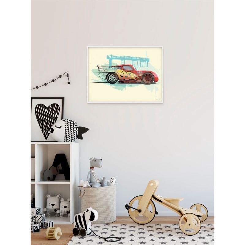 Komar  Wandbild Cars Lightning McQueen 50x40 cm