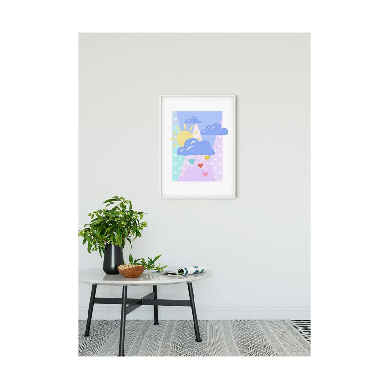 Komar  Wandbild Winnie the Pooh Clouds 40x50 cm