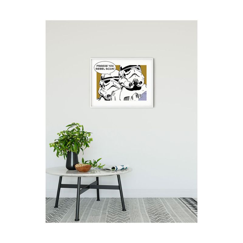 Komar  Wandbild Star Wars Classic Comic Quote Stormtrooper 50x40 cm