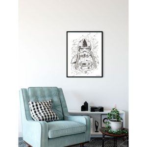 Komar Wandbild Star Wars Pilot Drawing 40×50 cm Komar Wandbild Star Wars Pilot Drawing 40×50 cm