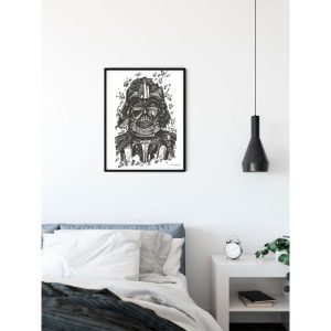 Komar Wandbild Star Wars Darth Vader Drawing 40×50 cm Komar Wandbild Star Wars Darth Vader Drawing 40×50 cm