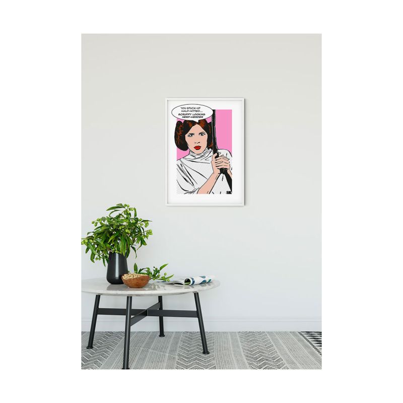 Komar  Wandbild Star Wars Classic Comic Quote Leia 40x50 cm