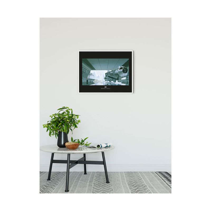 Komar  Wandbild Star Wars Classic Hangar Shuttle 50x40 cm