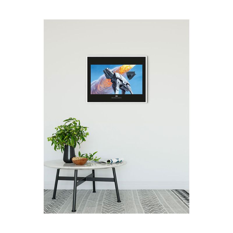 Komar  Wandbild Star Wars Classic Hoth Battle AT-AT 50x40 cm