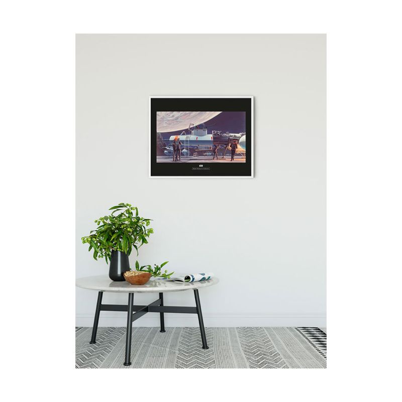 Komar  Wandbild Star Wars Classic Yavin Hangar 50x40 cm