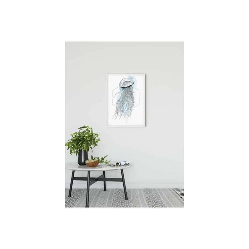 Komar  Wandbild Jellyfish Watercolor 40x50 cm