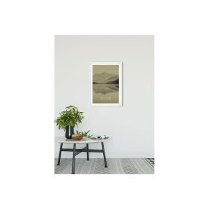 Komar Wandbild Word Lake Reflection Sand 40×50 cm Komar Wandbild Word Lake Reflection Sand 40×50 cm